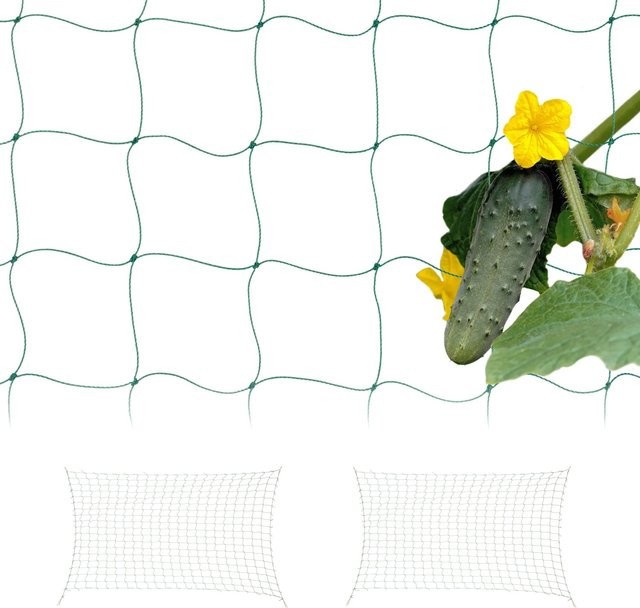 Relaxdays Ranknetz 3er Set aus Polyethylen in Grün, großmaschig, Höhe: 180 cm x Breite: 500 cm - Bild 1