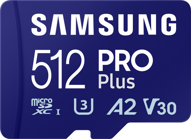 Samsung PRO Plus microSDXC UHS-I Speicherkarte 512 GB mit USB-A Kartenleser Blau - Bild 2