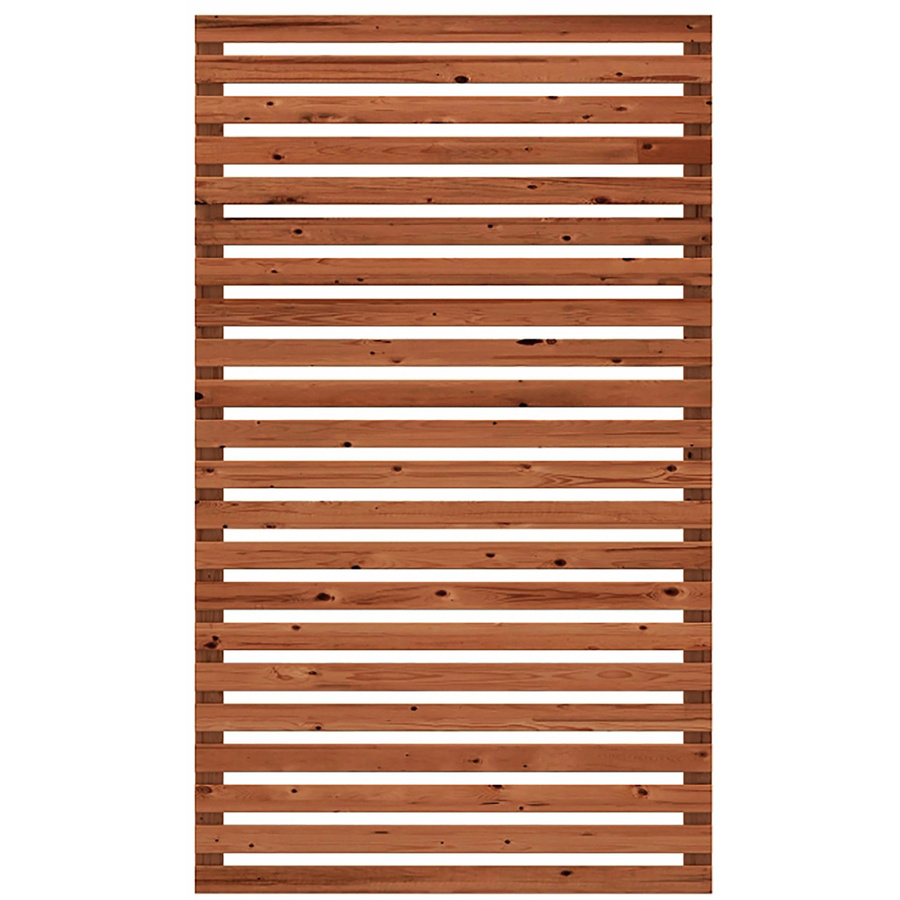 Plus Holz Sichtschutzzaun Tokyo ThermoWood in Goldbraun, Höhe: 83 cm, Breite: 140 cm - Bild 2
