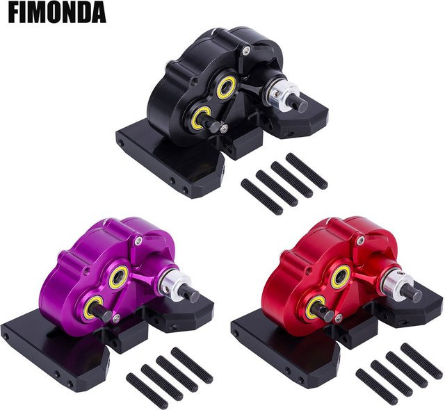 Fimonda OD-3 Overdrive-Getriebe, CNC Leichtgewichtige Einstellbare Getriebebox, 1:10, Metall, Schwarz - Bild 1