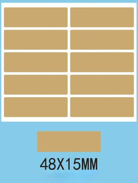 Binchi Outdoor Product Rubbelaufkleber Etiketten in Gold und Silber, 100 Stück, B/H: 4,83 x 1,52 cm - Bild 1