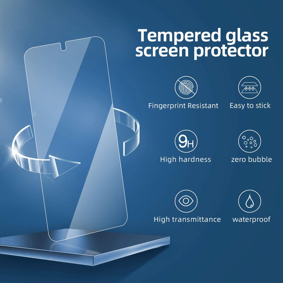Samsung Galaxy S25 5G Displayschutzfolie aus gehärtetem Glas, HD Crystal Mica 9H, transparent, 6,2 Zoll - Bild 2