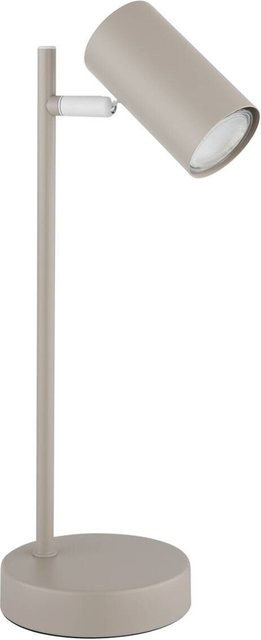 GLOBO Tischleuchte ROBBY aus Metall in Sandweiß, B/H: 13,2 x 35 cm, GU10 - Bild 1