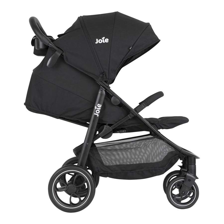 Joie Litetrax Buggy Sportwagen mit Federung und Schwenkrädern in Schwarz und Grau - Bild 2