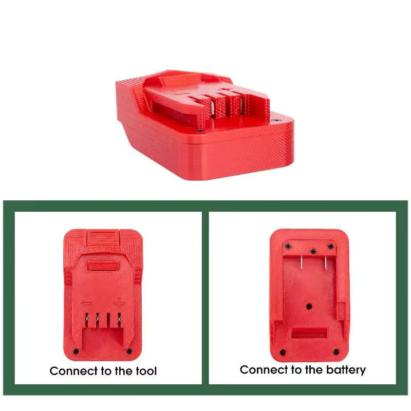Batterieadapter für Aldi Ferrex Activ Energy in Rot, kompatibel mit Parkside Lidl Tools Converter - Bild 4