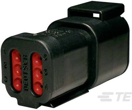 TE Connectivity DTM04-6P-E005 Steckverbinder in Schwarz - Bild 1