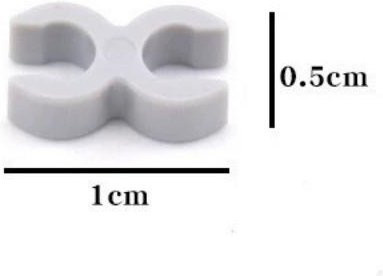 Yiran toy Bausteine-Set 10-teiliges Set licht grau - Bild 1