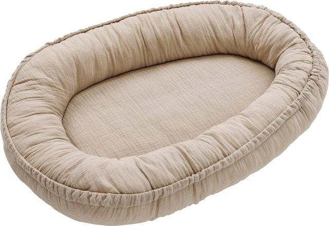Bornino Home Kuschelnest Musselin für Babys in Beige, B/T/H: 82 x 55 cm - Bild 1
