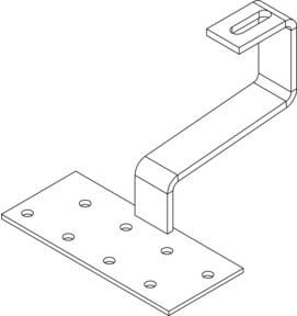K2 Systems Dachhaken SolidHook PAN H47/138 35x6 in Edelstahl Silber - Bild 1