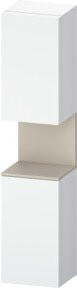 Duravit Hochschrank Qatego mit 2 Glastüren in Weiß Matt, B/T/H: 40 x 36 x 176 cm - Bild 1