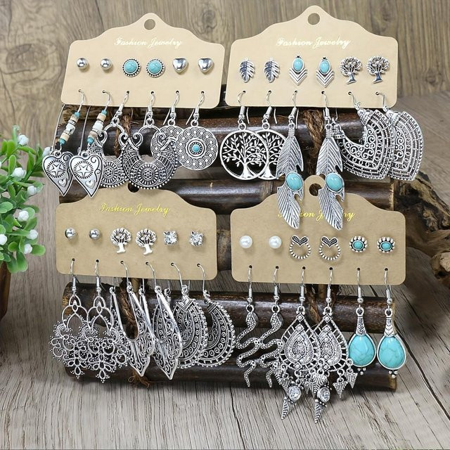 Lucky Star Jewelry Ohrringe, Messing, Silber, Zirkonia, Damen - Bild 1