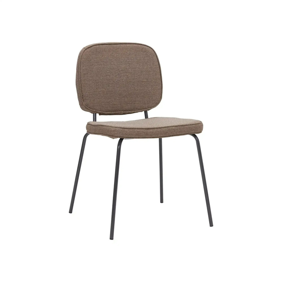House Doctor Carma Stuhl in Sandbeige aus Polyester und Stahl - Bild 1