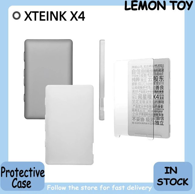 XTEINK X4 E-Ink-Schutzhülle für 4,3 Zoll E-Paper-Reader, transparente Hartschale mit mattierter Oberfläche und Anti-Drop-Funktion - Bild 1