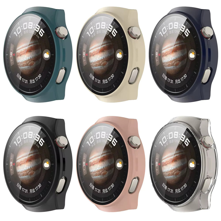Arvin Smartwatch Displayschutzfolie Bumper Shell, Huawei Watch 4 Pro, Kunststoff, Schwarz, Unisex - Bild 2