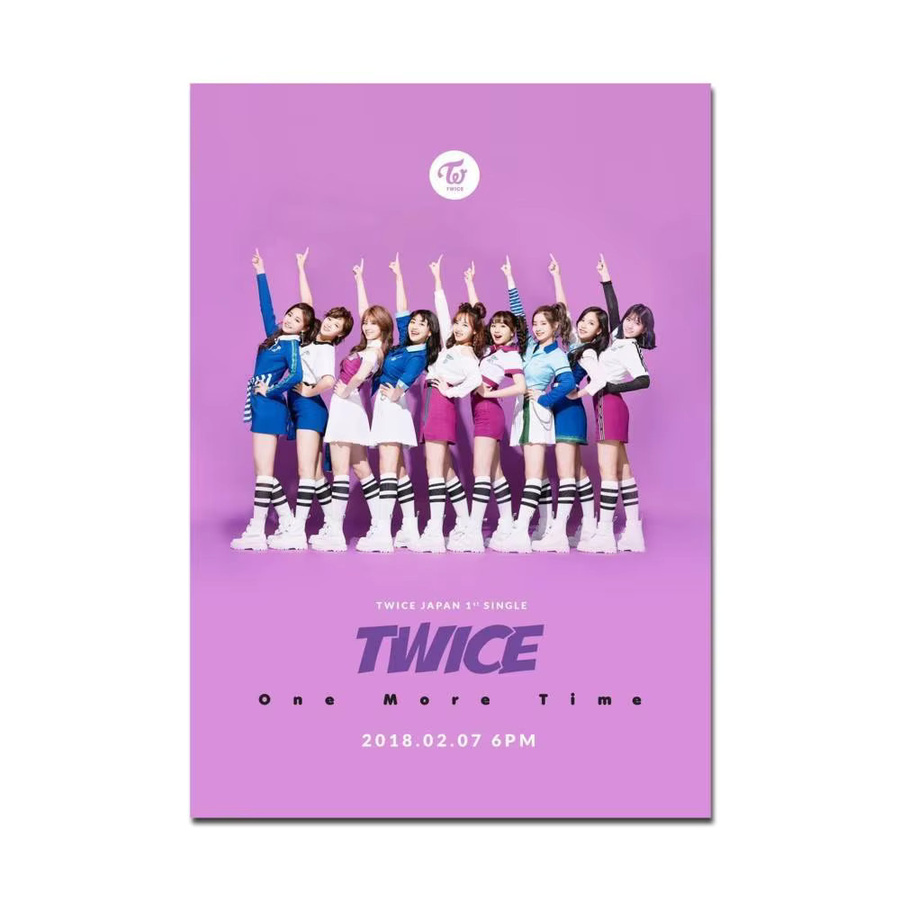 Kpop Twice Whitepaper Poster Wasserfester Papieraufkleber Ästhetisches Wandbild für Kaffeehaus und Bar - Bild 5