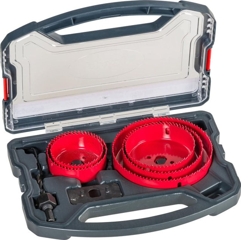 Kwb Lochsägen-Set 8teilig in Rot mit 67 mm, 76 mm, 89 mm, 102 mm und 127 mm - Bild 3