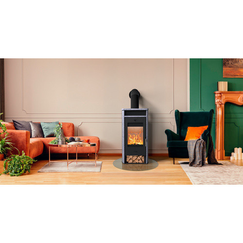 Fireplace Kaminofen Santa Fe in Schwarz und Grau mit 6 kW Leistung - Bild 3