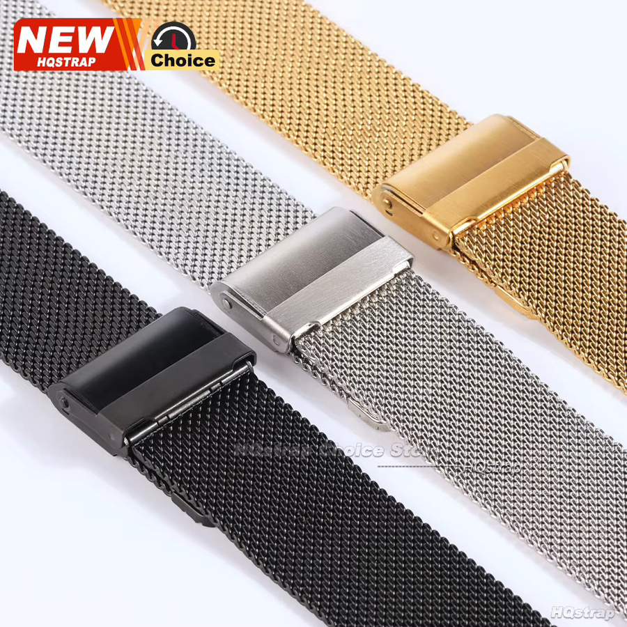 HQstrap Uhrenarmband Milanese, Edelstahl, Silber, Unisex - Bild 4