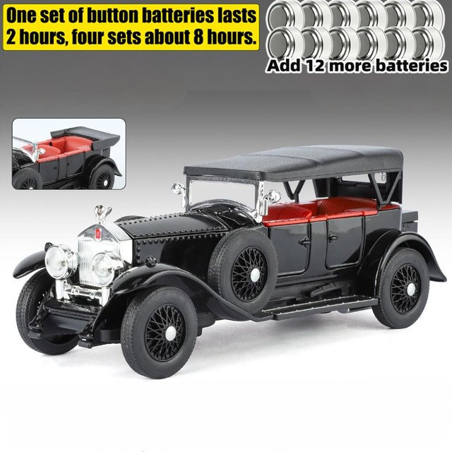 Linyi Rolls Royce Phantom I Modellauto, 1:32, Metall, Grau, mit Ton und Licht - Bild 1