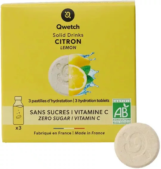 Qwetch Getränkepulver Zitrone, Brausetabletten, 3 Stück - Bild 1