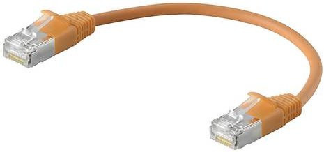 Weidmüller RJ45 Patchkabel CAT 6 SF/UTP Ethernet/LAN Orange, Länge: 0,2 m - Bild 1