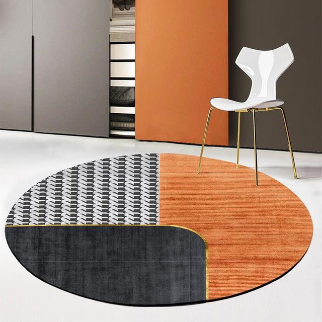 Runder Teppich Karpetti in Multicolour mit geometrischem Design, Durchmesser: 80 cm - Bild 1