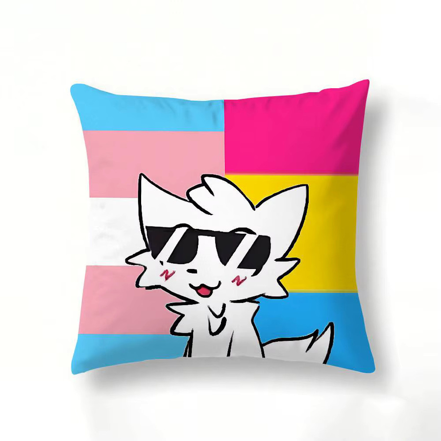 52TOYS B-boykisser Silly Cat Kissenbezug, quadratisch, Multicolour, B/B/B: 40 x 40 x 40 cm - Bild 5