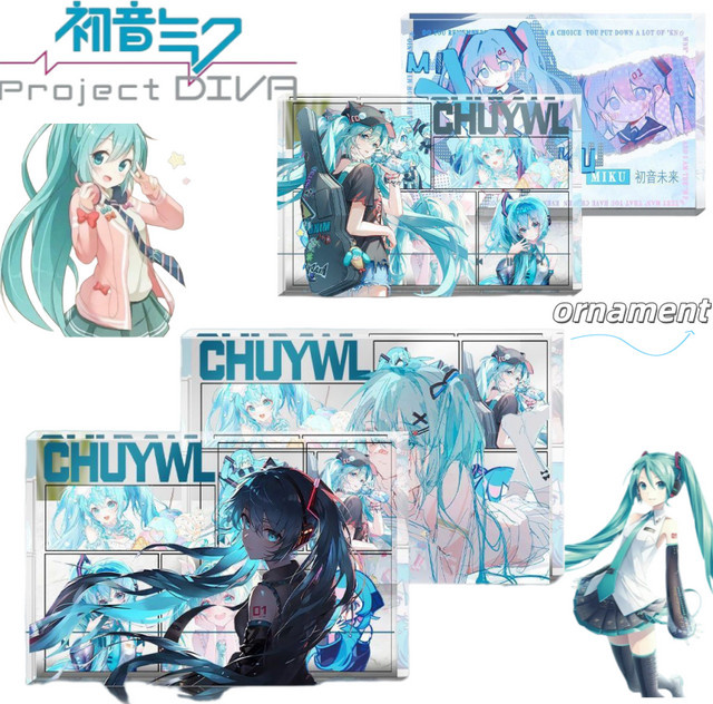 Bandai Hatsune Miku Standfigur, transparent, Einzelfigur - Bild 1