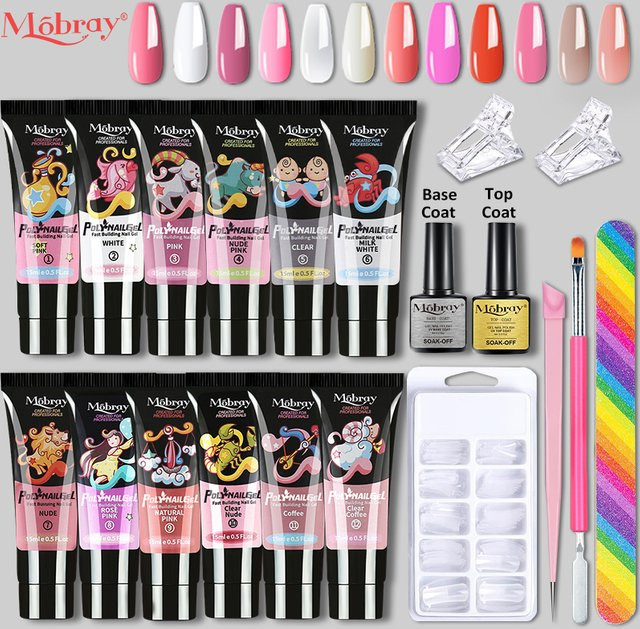 Acryl Gel Nagel Set, Soft Pink, Glänzend, 15 ml - Bild 1