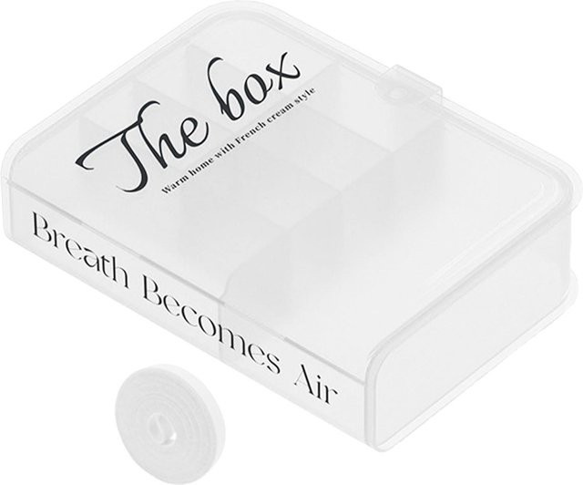 TOMTOP JMS Desktop-Organizer-Box aus Kunststoff für Datenkabel und Earbuds in Transparent - Bild 1