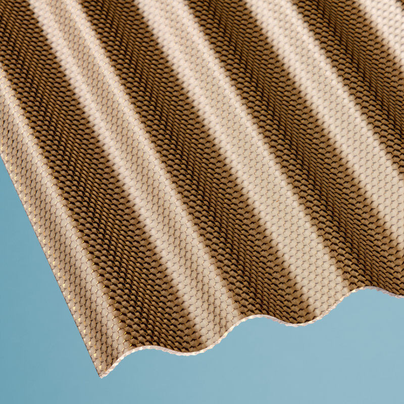 Scobalit Acrylglas Wellplatte mit Wabenstruktur in Bronze, Stärke: 3 mm, Breite: 104,5 cm - Bild 1