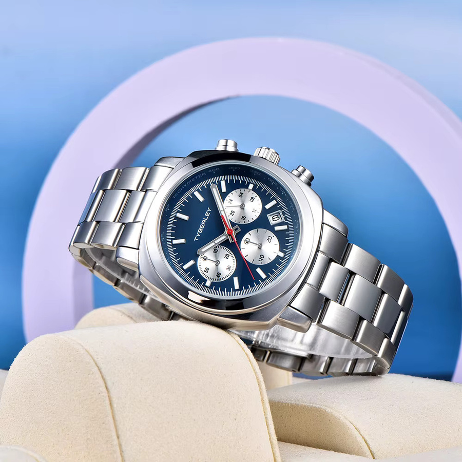 PAGANI DESIGN Chronograph, Quarz, Edelstahl, Schwarz, Herren - Bild 2