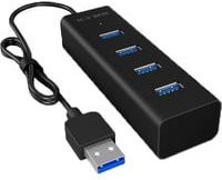 ICY BOX USB 3.0-Hub IB-HUB1409-U3 Schwarz - Bild 1
