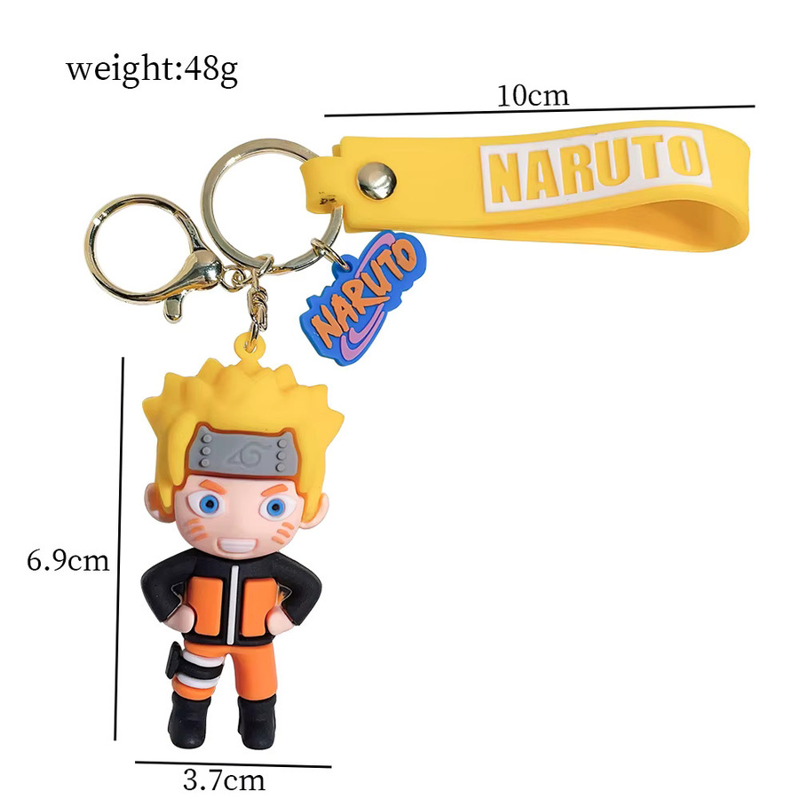 Bandai Schlüsselanhänger Naruto Luffy Nika Form, 3D PVC, Bunt, Unisex - Bild 2