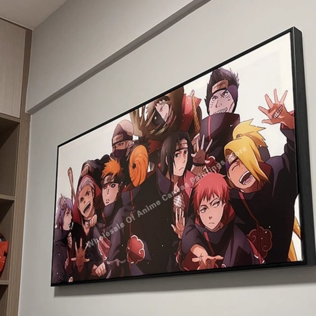 Bandai Naruto Familienporträt Anime Wandbild Dekorative Illustration in Mehrfarbig - Bild 1
