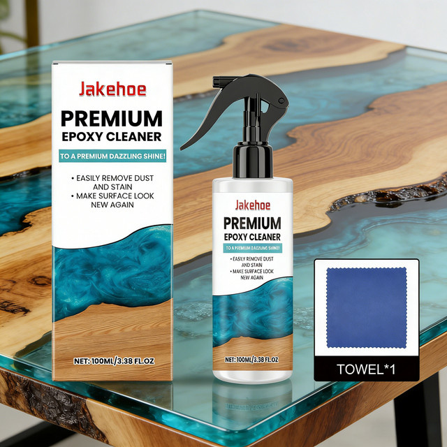 Jakehoe Premium Epoxid-Reinigungsspray und Hochglanz-Politur-Set mit Tuch, Multicolour, 100ml - Bild 1