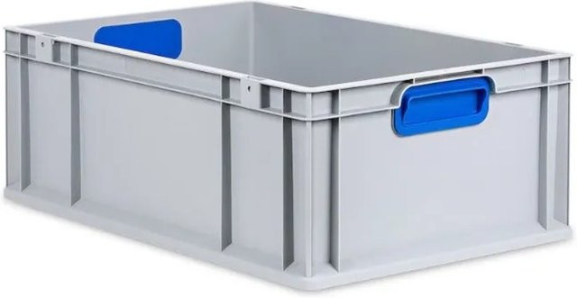 PROREGAL Eurobox Nextgen Color Transportbox mit verstärktem Boden und Griffen, Blau, H x B x T: 22 x 40 x 60 cm, 44 Liter - Bild 1