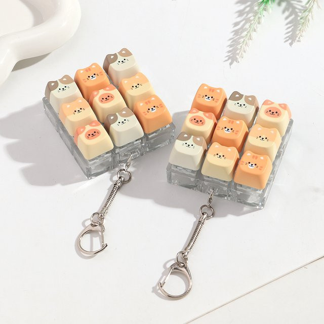 Fishsheep Schlüsselanhänger Katzen-Tastatur, Unisex - Bild 1