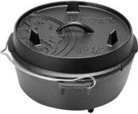 Petromax Dutch Oven FT4.5 Feuertopf aus Gusseisen in Schwarz mit Standfüßen für das Kochen über offenem Feuer - Bild 1