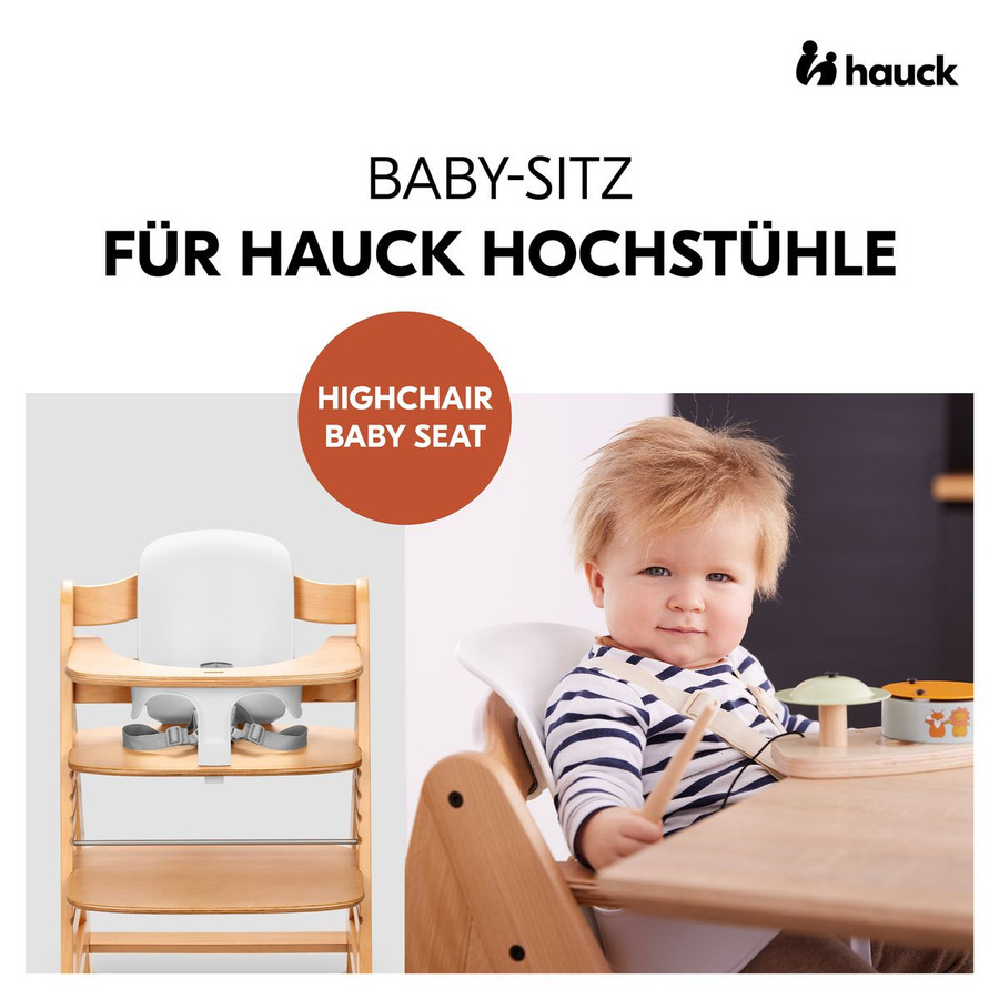 Hauck Hochstuhl Arketa Beech Sparset mit Baby Seat und Sitzpolster in Dunkelgrau - Bild 3