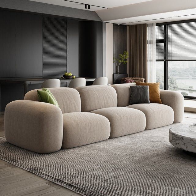 DUTRIEUX Minimalistisches Futon Sofa für Wohnzimmer, Terrasse und Outdoor-Bereich - Bild 1