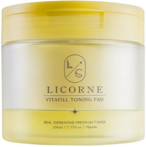 LICORNE Vitafill Toning Pad, Porenverfeinerndes Peeling-Pad, 230 ml, Unisex - Bild 1