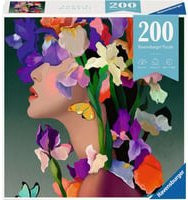 Ravensburger Puzzle Moment Iris Frauen-Porträt mit Blüten, 200 Teile - Bild 1