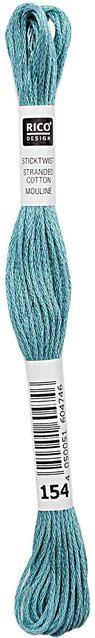 Rico Design Sticktwist aus Baumwolle in Mint, 8 m Länge - Bild 1