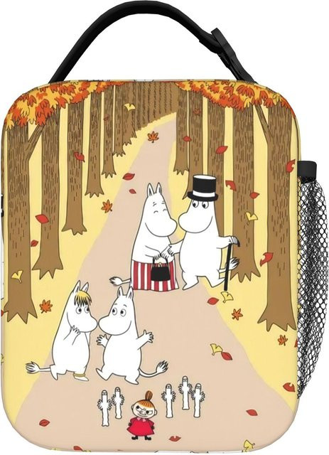MOOMINS Vintage Isoliertasche für dein Mittagessen, Mehrfarbig, Tragbare Thermotasche für Büro und Outdoor - Bild 1