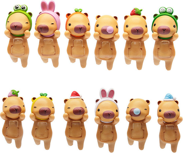 Bandai Capybara Blind Box, Snot Bear Figuren, Puppenanhänger, 12-teiliges Set - Bild 1