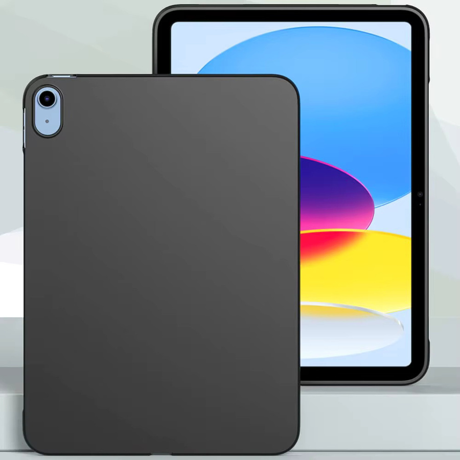 Weiche Silikonhülle mit Wabenstruktur für Apple iPad in Schwarz - Bild 2