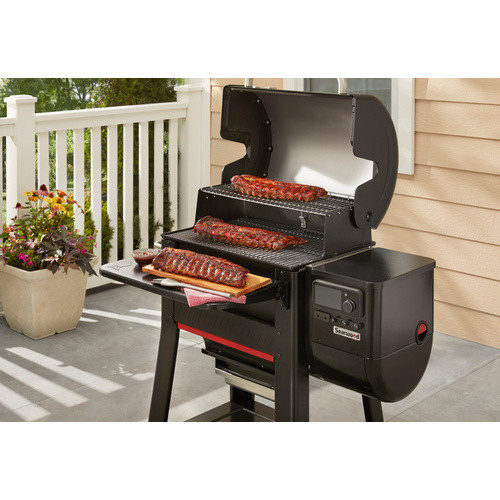 WEBER Fronttisch für SEARWOOD in Schwarz mit Metall-Stauraum, B/T/H: 90 x 20 x 10 cm - Bild 1