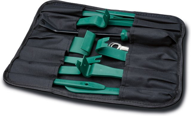 PARKSIDE Demontage Werkzeug Set für Auto mit Befestigungs Clips und Kabelbindern in Grün - Bild 1