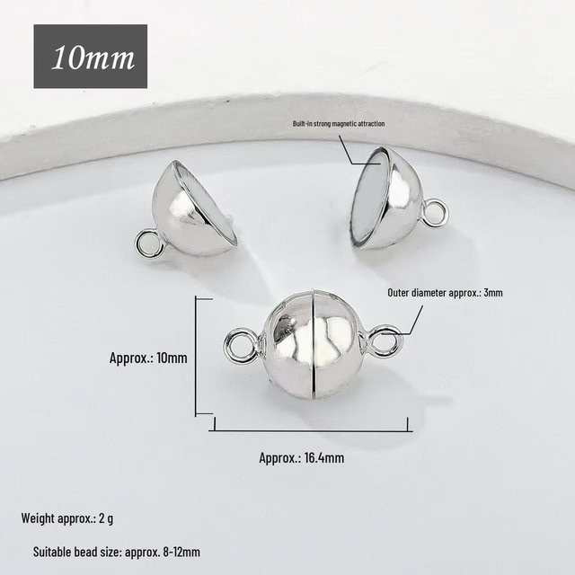 Magnetverschluss 925 Silber, Unisex - Bild 1